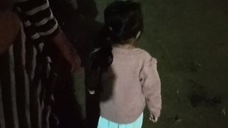 Night walking at local traditional market