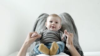 given a smile from a cute baby