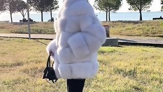 ЛУКСОЗНО КЪСО ПАЛТО ОТ СКАНДИНАВСКА НОРКА