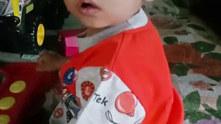 Baby is playing