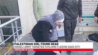 Palestinian girl found dead_ Israeli army targeted civilians fleeing Gaza city.