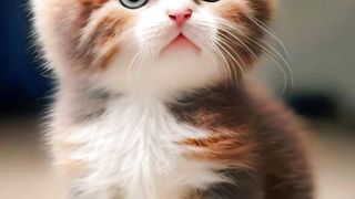 Cute cat watch the cute cat