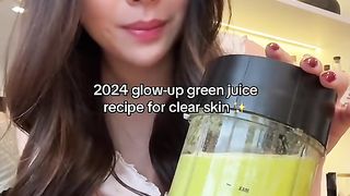 Green juice for healthy skin