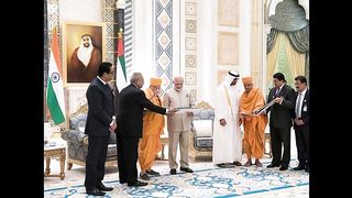 Indian Prime Minister will inaugurate the first temple in the UAE on Wednesday