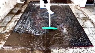 ASMR Rug Cleaning  #asmr #satisfying #tiktok