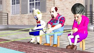 Nick and The Best Troll Hello Neighbor - Scary Teacher 3D Coffin Dance Compilation Version Stretcher