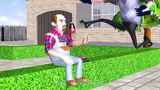 Scary Neighbor and Ice Scream 4 with Shoe Game - Miss T and Nick Basket Coffin Dance Compilation