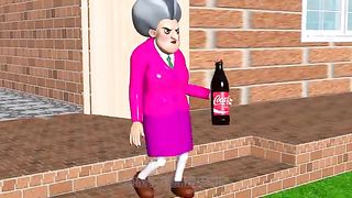 Scary Teacher 3D Nick Prank Test Coca Cola and Mentos MissT Shy with Scary Neighbor