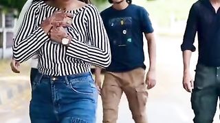 The girl saved herself with a very clever technique