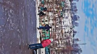 Enjoy with snow