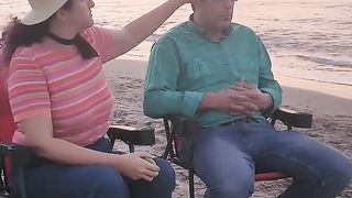 ℹ️ when my husband went to see the sea????????????#funnykikii #couple #comedy