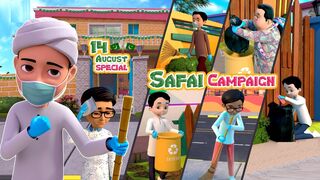 Safai Campaign - 14th August Special Ep _ Ghulam Rasool New Cartoon _ 3D Animation _ Urdu Cartoon