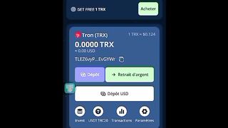 Gagner 1TRX par jours gratuit