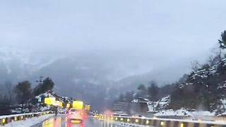 Snowfall Rain Beautiful View of Pakistan