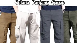 Celana kargo pria