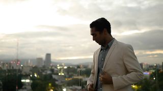 Man on a rooftop