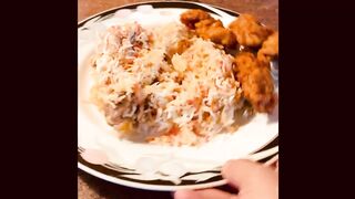 Chicken biryani with fish