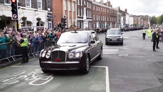 King and Queen consort whisked away as egg thrown in york