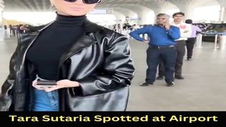 Sonam Kapoor and Tara Sutaria Spotted at Airport Viral Masti Bollywood