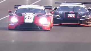 DRIVER OK: After an epic overtake, hard racing gone bad