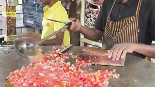 Mouthwatering Bulky Pav भाजी Bombay Style Making In Jaipur #creatingforindia #streetfood #shorts