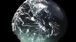 The gravitational pull of the moon.Here's how does the Moon influence the tides.