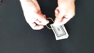 Rubber Band Through Cards - Magic Tutorial