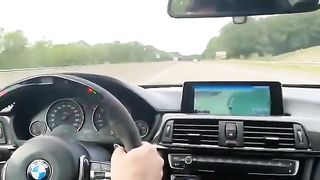 Autobahn emergency brake BMW M4