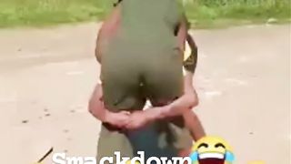 That girl belong in WWE