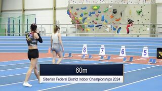 ⁴ᴷ 60m • Siberian Federal District Indoor Championship 2024