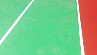 Finished tennis court