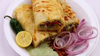 Egg Paratha Roll hotel style