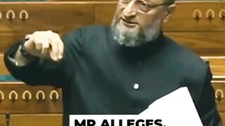 Narendra Modi's Angry Reply to Owaisi #ytshorts