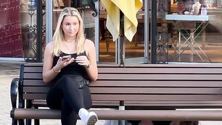 Snakey Tickle Prank Miami Girl