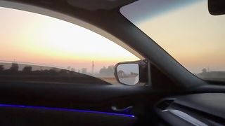 Beautiful Sunset Vibes Car Status