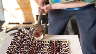 Glassblowing a GIANT Murrine Vase!!!
