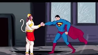 Shree Hanuman Ji Vs Superman - #hanuman -#superman -#fight -#shorts