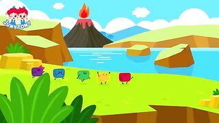 Marshmallows and the Dinosaur Friends???? ❤️???????????????? Five Marshmallows Color Songs