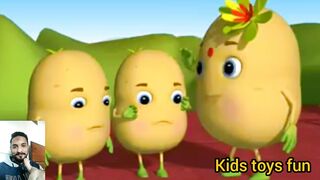 Kids Cartoons Aloo Kachaloo kha Gaye tha | Kids urdu stories|kids urdu cartoons | kids poem in urdu
