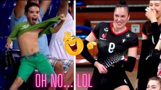 Yuliya GerasyMova volleyball Funny moment And Noty Boy