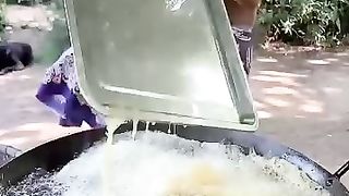 Cooking Shrimp with Coconut Water