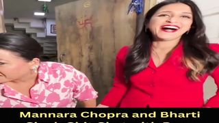 Mannara Chopra and Bharti Singh Chit Chat with Paps #mannarachopra #shorts #short #trending #viral #bollywood #shortvideo