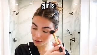 How do guys and girls gather in the morning