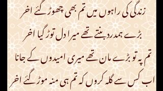 زندگی کی راہوں میں تم بھی چھوڑ گئے آخر