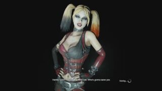Batman vs Harley Quinn but he can't hit girls