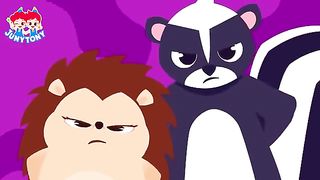 Hedgehog vs. Skunk???? Stinky Skunk Song Animal Song VS Songs
