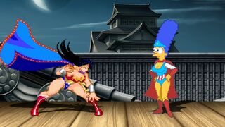 WONDER WOMAN vs MARGE SIMPSON - Highest Level Amazing Fight