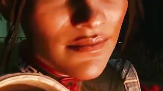 Panam and V's fire camp romance - Cyberpunk 2077