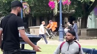 Make me laugh when I try to be friend with the sitting guy????