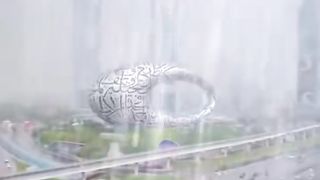 watch live flash flood in dubai